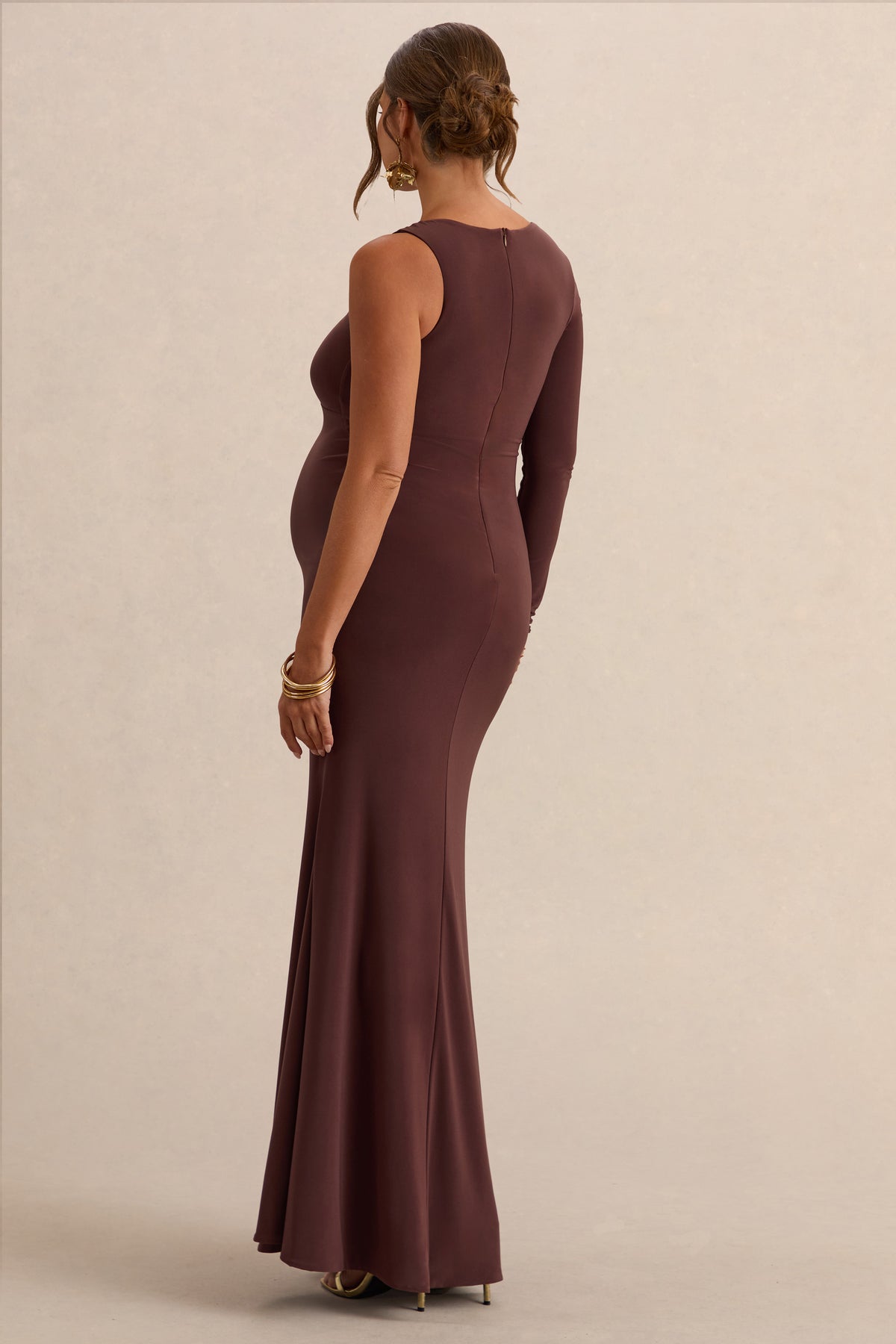 ECM_HR_CL126182022  - Oh Baby Brown Maternity One Shoulder Bodycon Maxi Dress 4.jpg