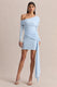 ECM_HR_CL135172013 - Savita _ Powder Blue Ruched Asymmetric Mini Dress With Drape 02_H.jpg