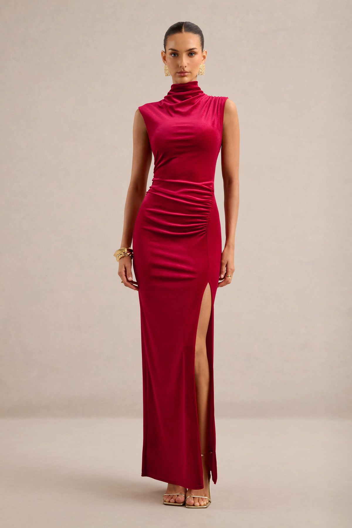 ECM_HR_CL135433100 - Abilene _ Red Velvet High-Neck Split Maxi Dress0.jpg