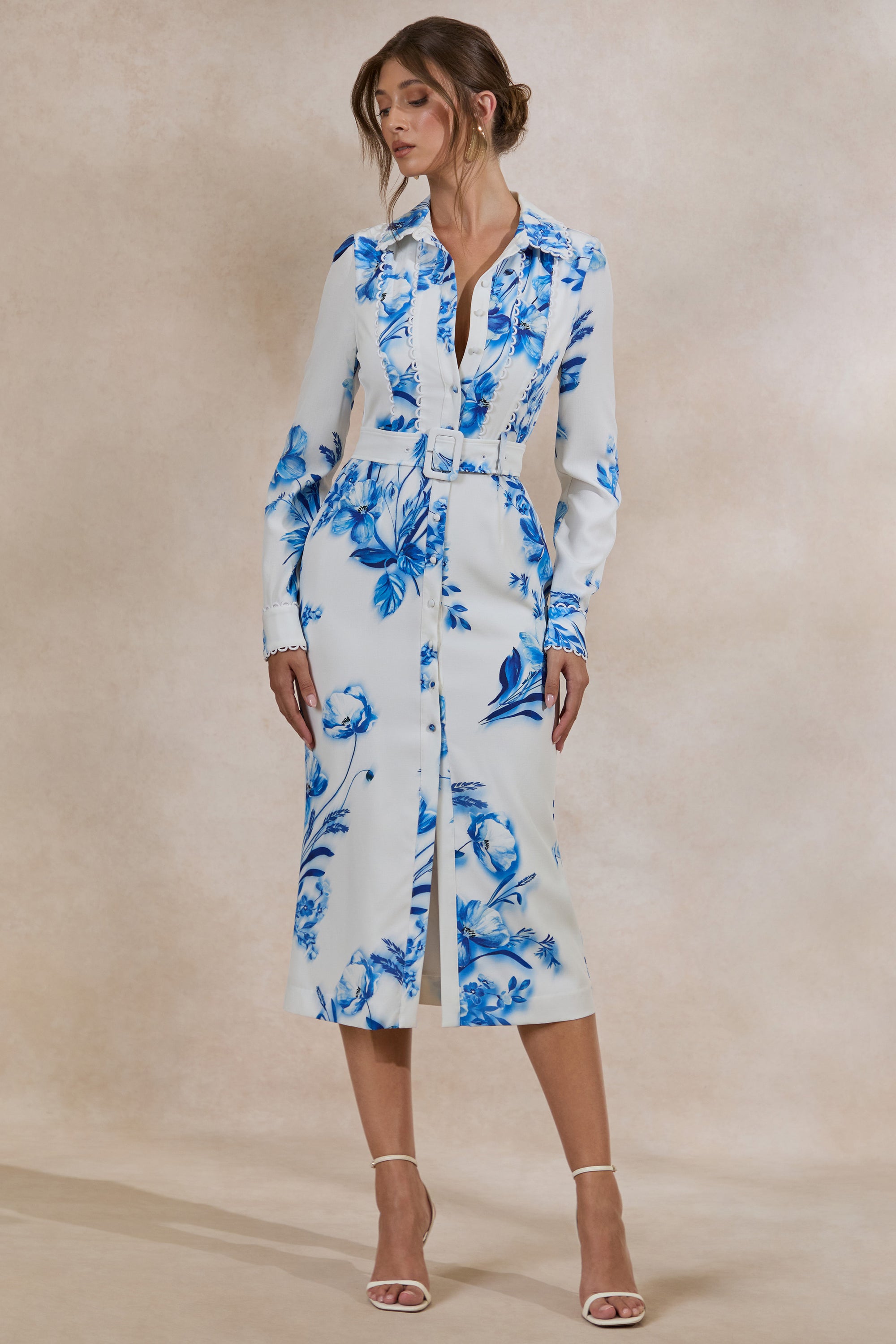 ECM_HR_CL135595153 - Zephy _ Blue Floral Print Belted Shirt Midi Dress2.jpg