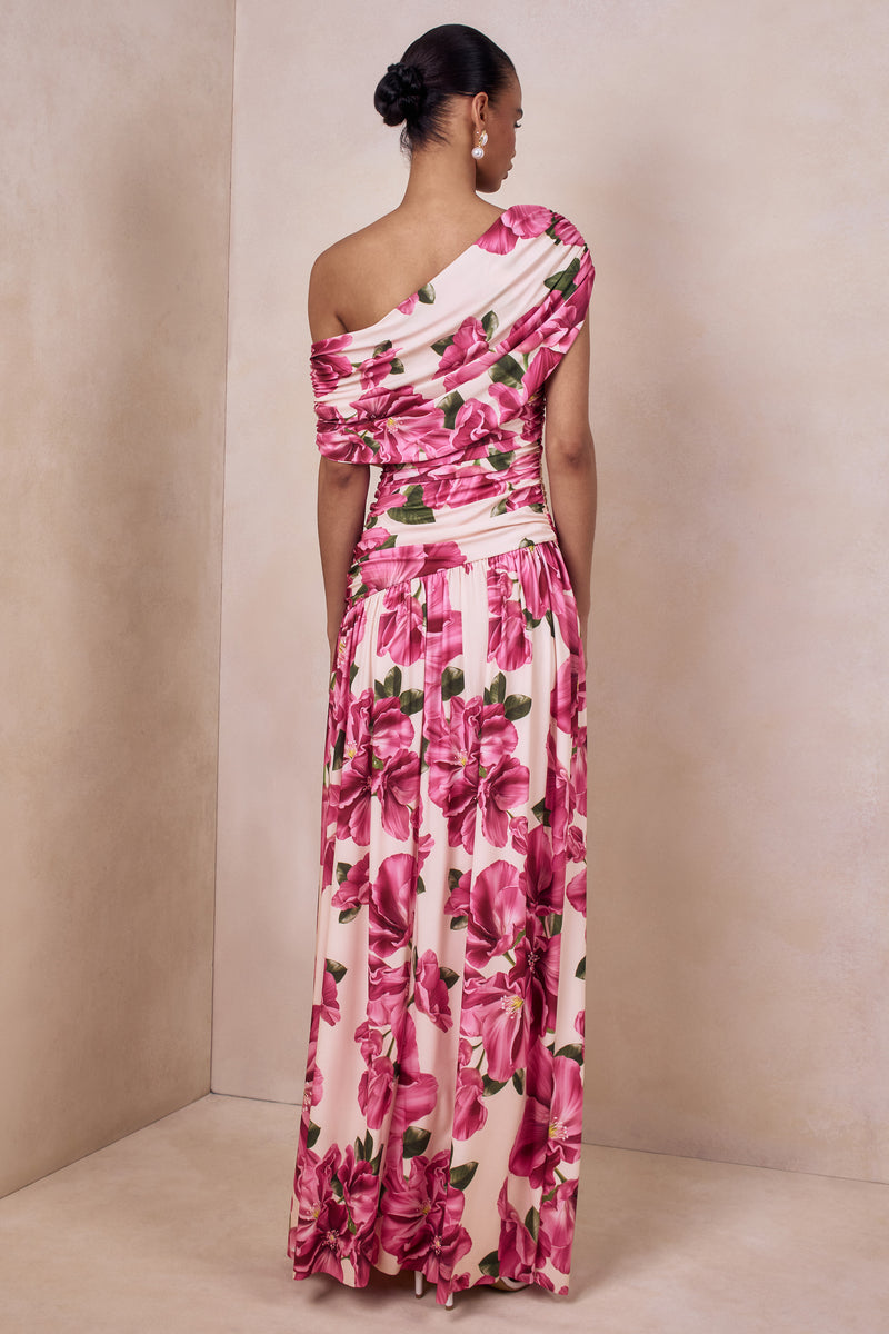 ECM_HR_CL136918084 - Emberly _ Pink Hibiscus Floral Print Asymmetric-Neck Maxi Dress With Drop-Waist 06.jpg