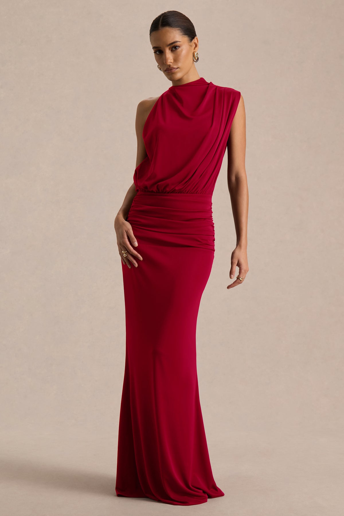 HR_CL137014069 - Umaira Burgundy High-Neck Maxi Dress 02.jpg