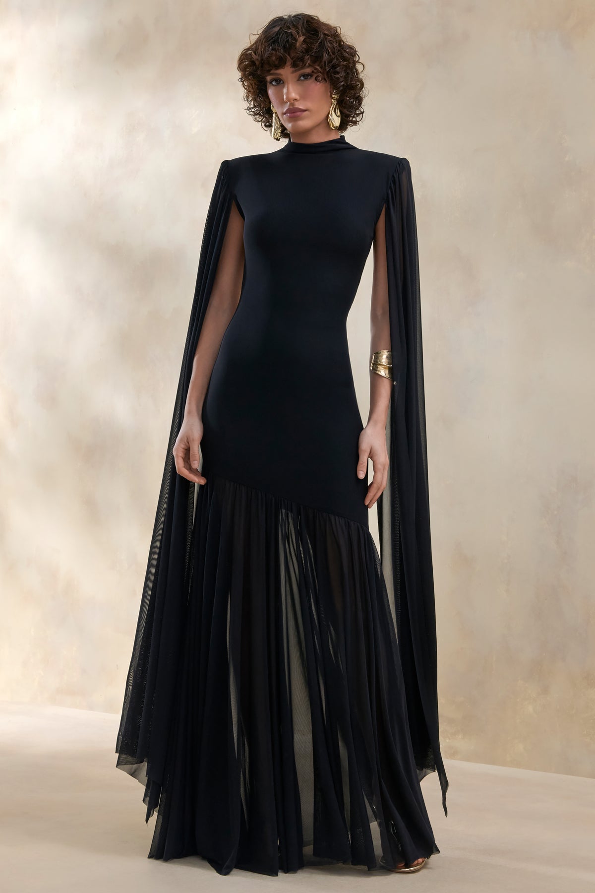 ECM_HR_CL137213001---Chantelle-_-Black-High-Neck-Maxi-Dress-With-Drop-Waist-And-Cape-Sleeves-0.jpg