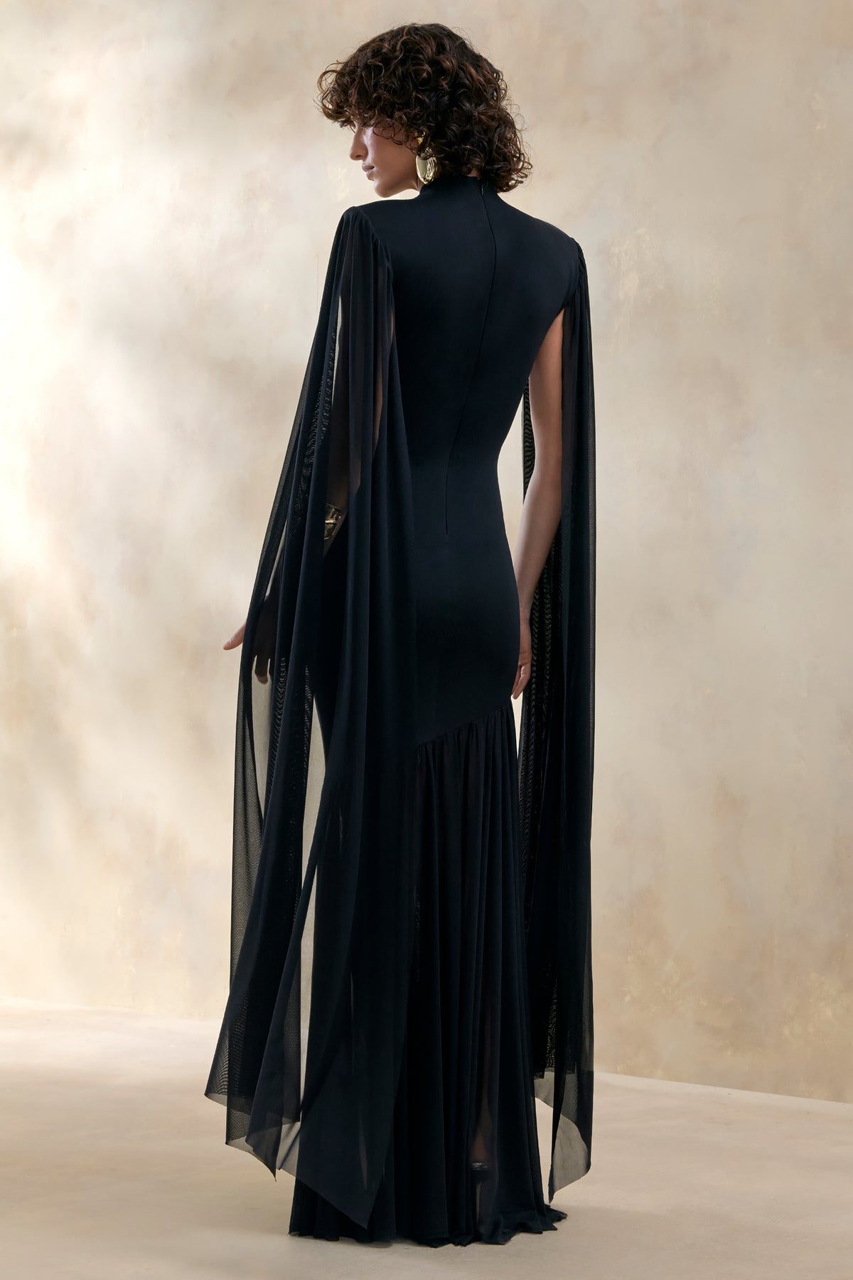 ECM_HR_CL137213001---Chantelle-_-Black-High-Neck-Maxi-Dress-With-Drop-Waist-And-Cape-Sleeves-1.jpg