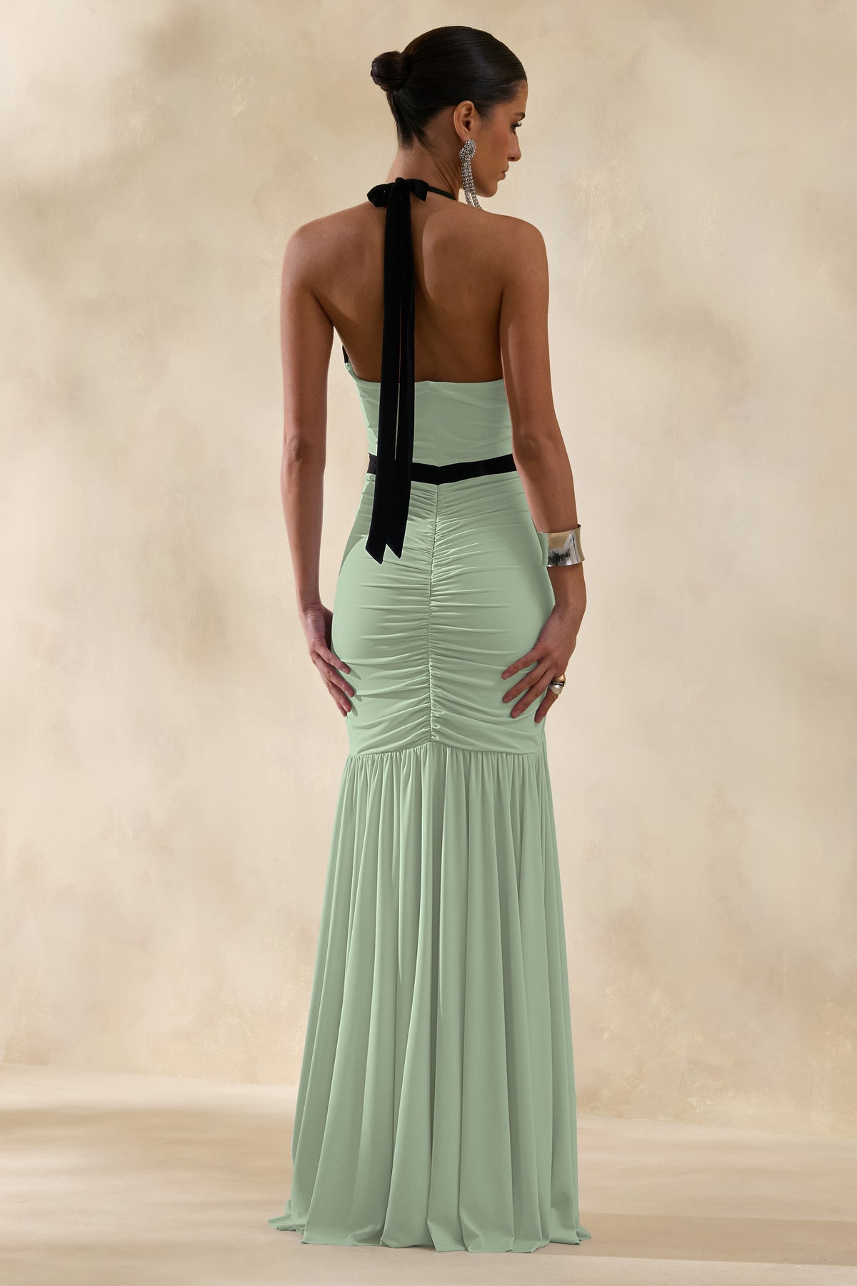 ECM_HR_CL137279032 - Cosmina _ Mint Plunge-Neck Maxi Dress With Bow-Detail 2.jpg