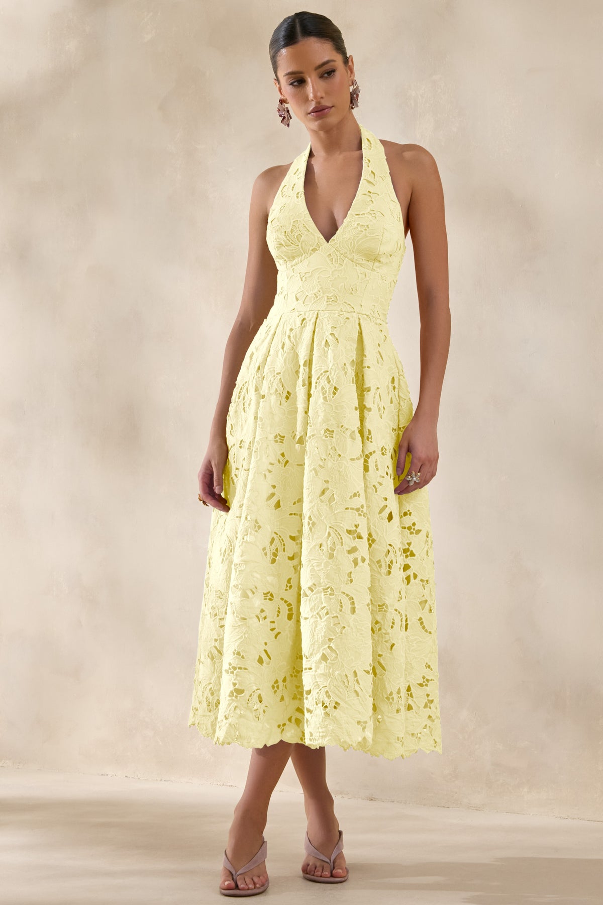 ECM_HR_CL137393121 - Maribel | Lemon Lace Plunge-Neck Midi Dress 1.jpg