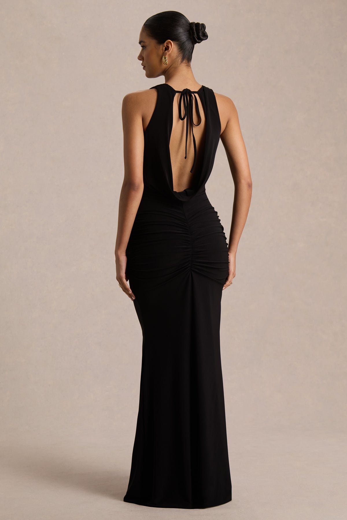 CL137498001 - Mallie | Black Cowl-Neck Maxi Dress With Gathered-Detailing_07.jpg