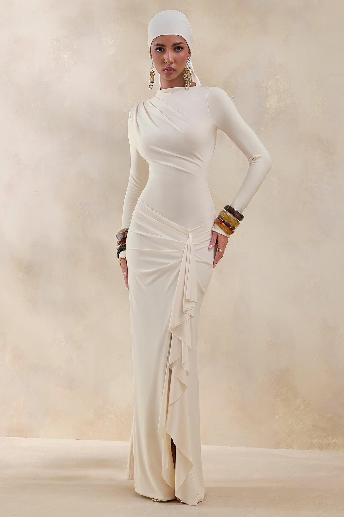 ECM_HR_CL137677111---Karessa-_-Cream-High-Neck-Maxi-Dress-With-Gathered-Detailing-And-Front-High-Split-0.jpg