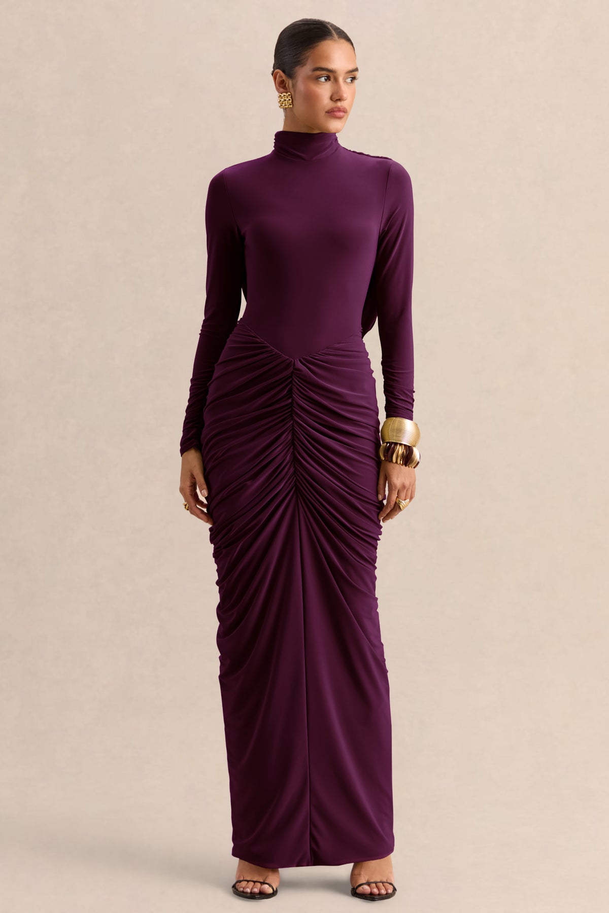 BGR_HR_CL137703090---Harmona---Dark-Plum-High-Neck-Maxi-Dress-With-Gathered-And-Draped-Detailing--0.jpg