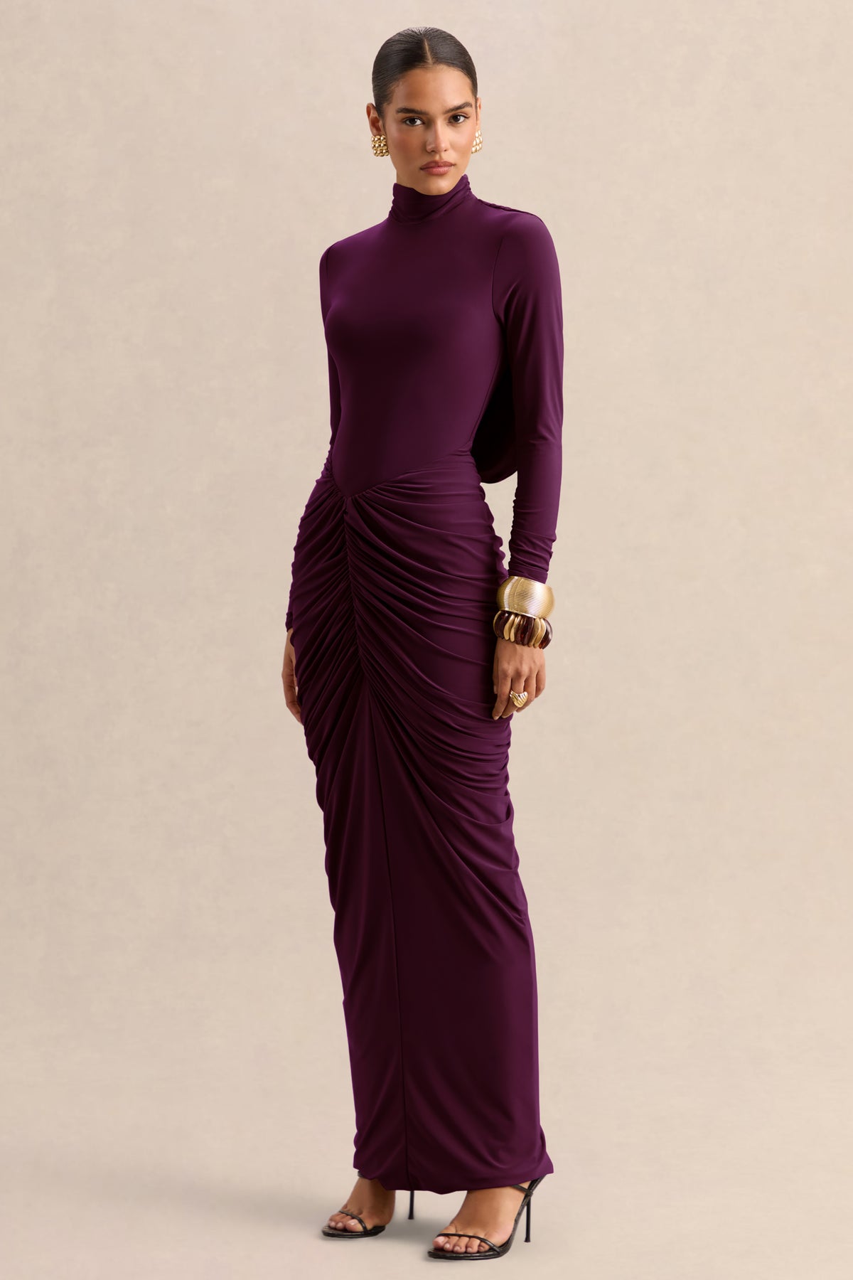 BGR_HR_CL137703090---Harmona---Dark-Plum-High-Neck-Maxi-Dress-With-Gathered-And-Draped-Detailing--1.jpg