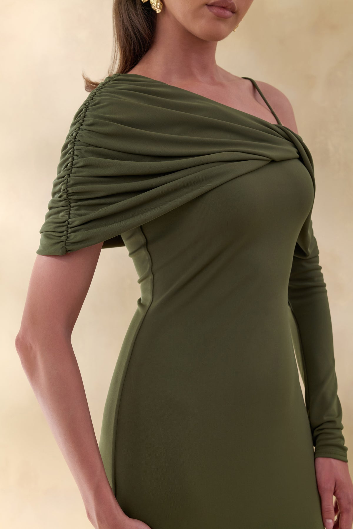 ECM_HR_CL137768031 - Silvaria | Olive Twisted Asymmetric-Neck Maxi Dress 1.jpg