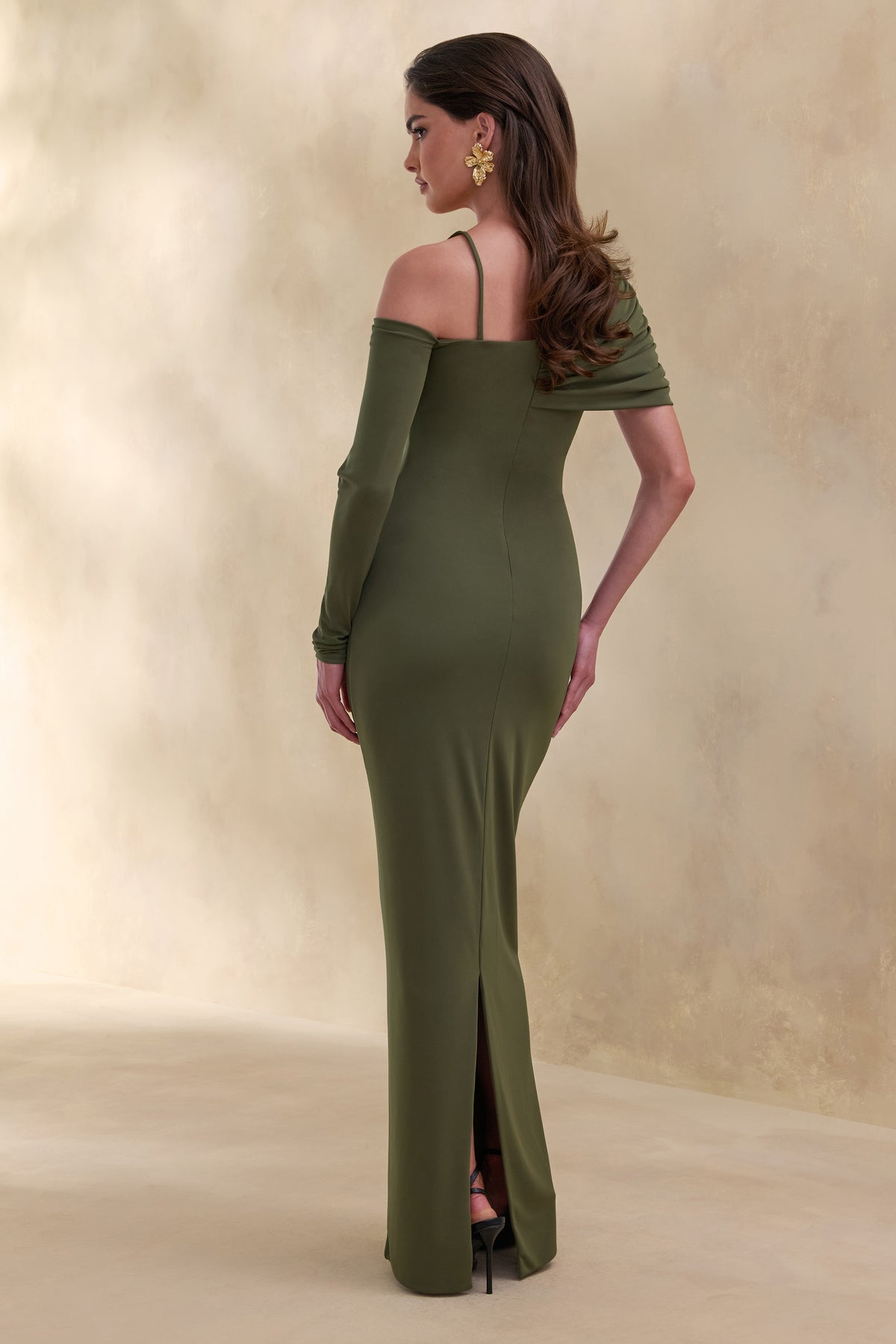 ECM_HR_CL137768031 - Silvaria | Olive Twisted Asymmetric-Neck Maxi Dress 6.jpg
