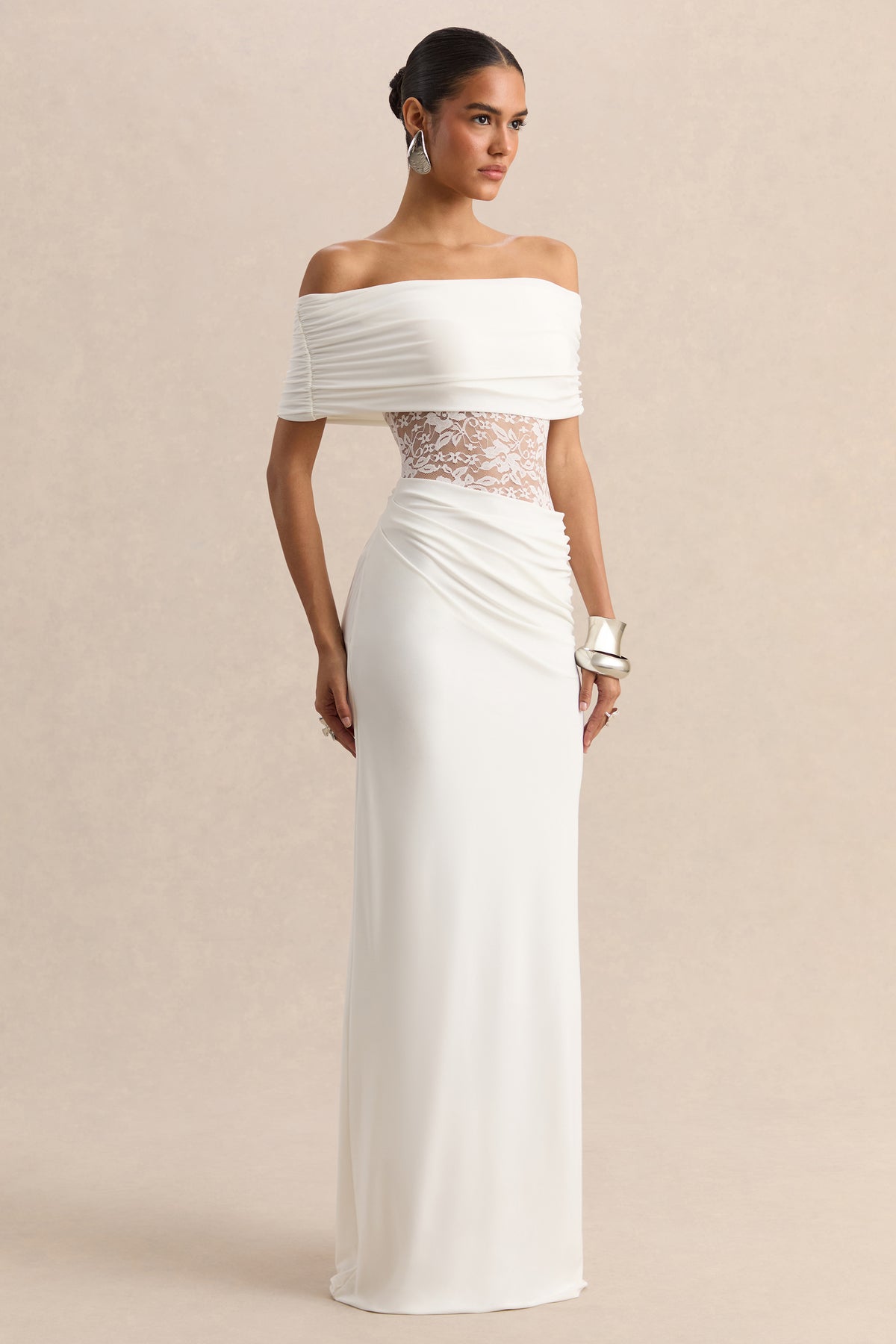 ECM_HR-CL137793110 - Forsya - White Bardot-Neck Maxi Dress With Lace-Detailing 02.jpg