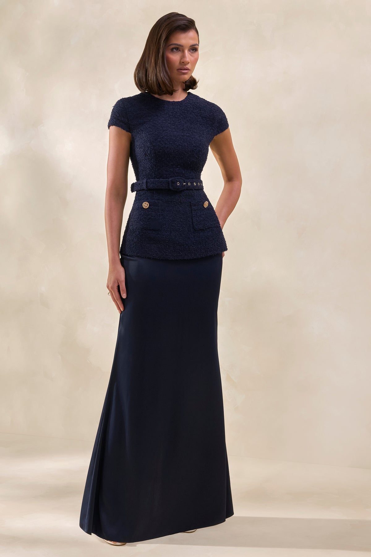 ECM_HR_CL137915010 - Whispera _ Navy Crew-Neck Maxi Dress With Satin Skirt And Pocket-Details 1.jpg