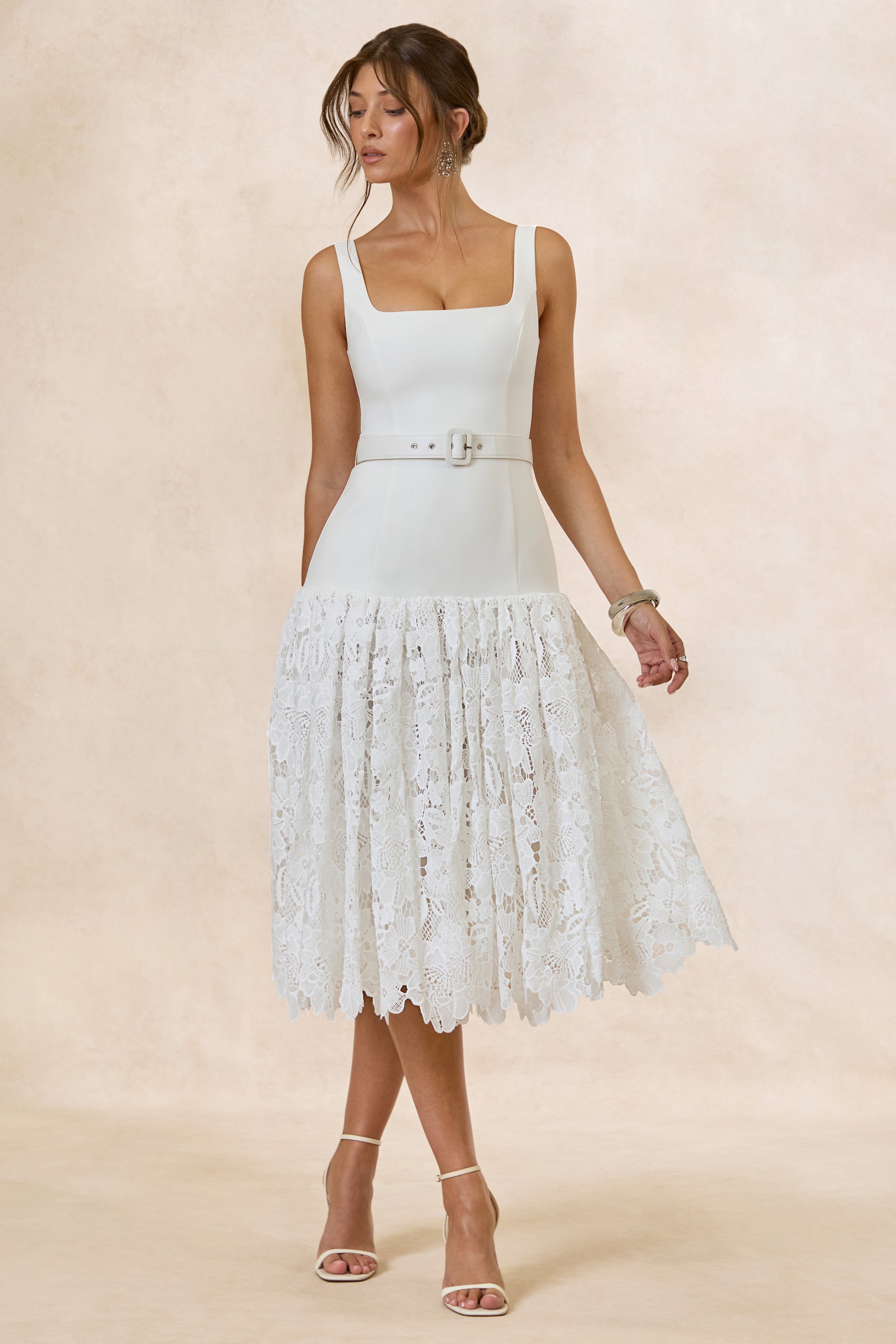 CL138094110 - Norrie _ White Square-Neck Midi Dress With Voluminous Lace Skirt2.jpg