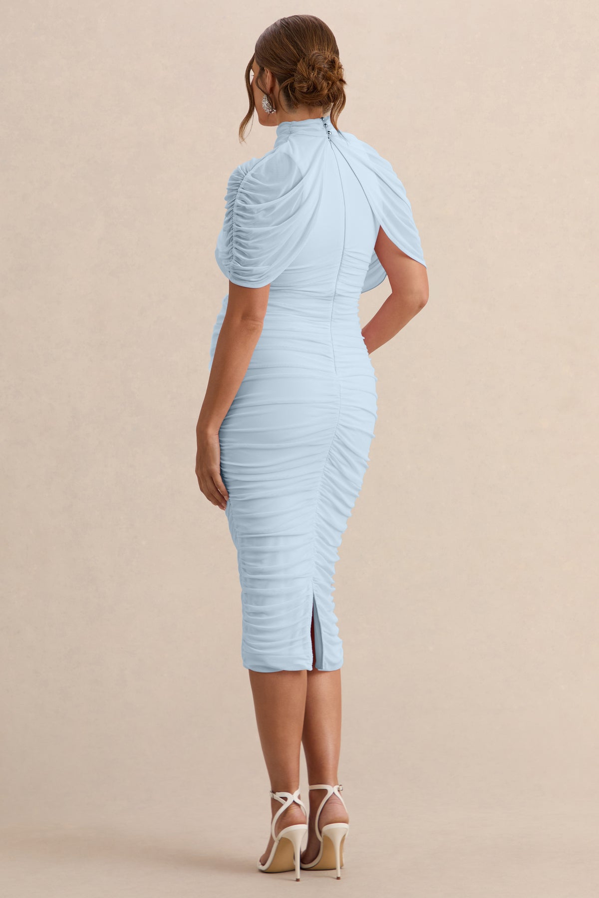 ECM_HR_CL138113013 - Aderyn _ Light Blue High-Neck Maternity Midi Dress With Sheer Cape Sleeves 4.jpg