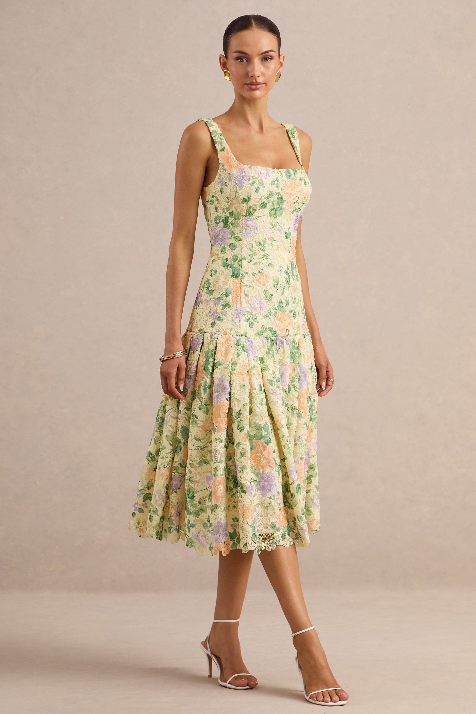 ECM_HR_CL138259121 - Lumara | Lemon Floral Print Lace Square-Neck Midi Dress With Drop Waist2.jpg