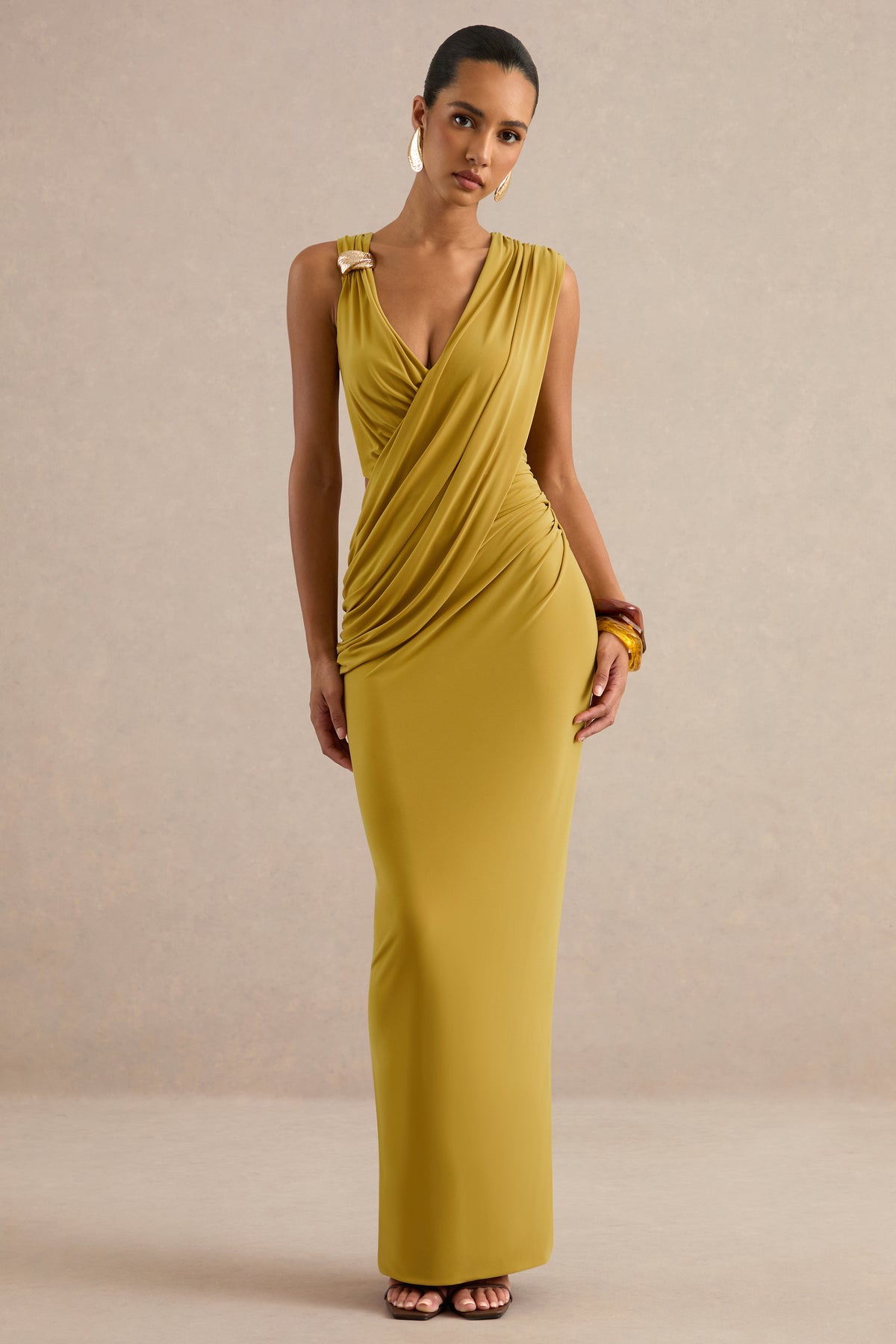 ECM_HR_CL138428122 - Tahlia _ Mustard Plunge-Neck Maxi Dress With Draped Detailing And Gold Detail 0.jpg