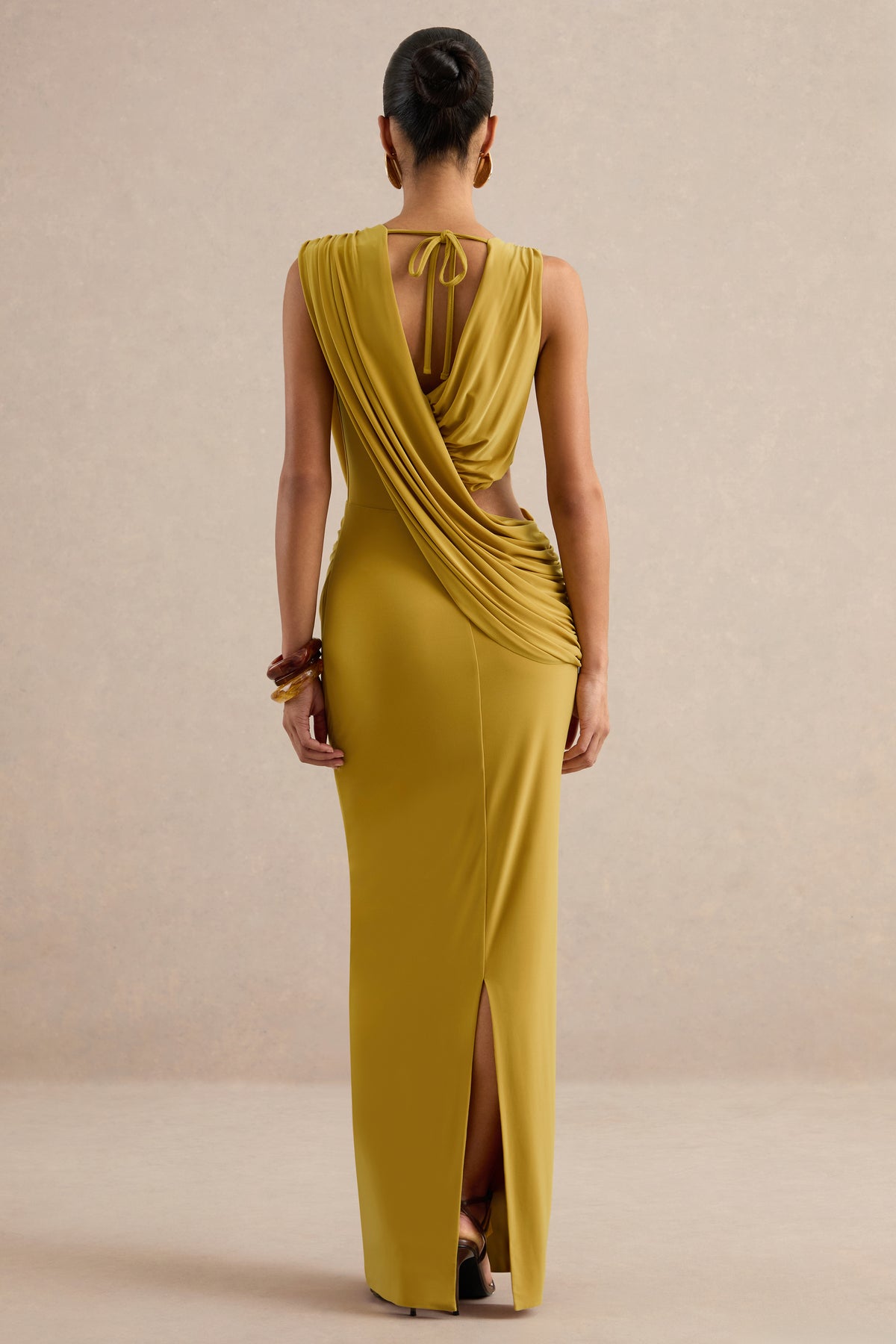 ECM_HR_CL138428122 - Tahlia _ Mustard Plunge-Neck Maxi Dress With Draped Detailing And Gold Detail 6.jpg