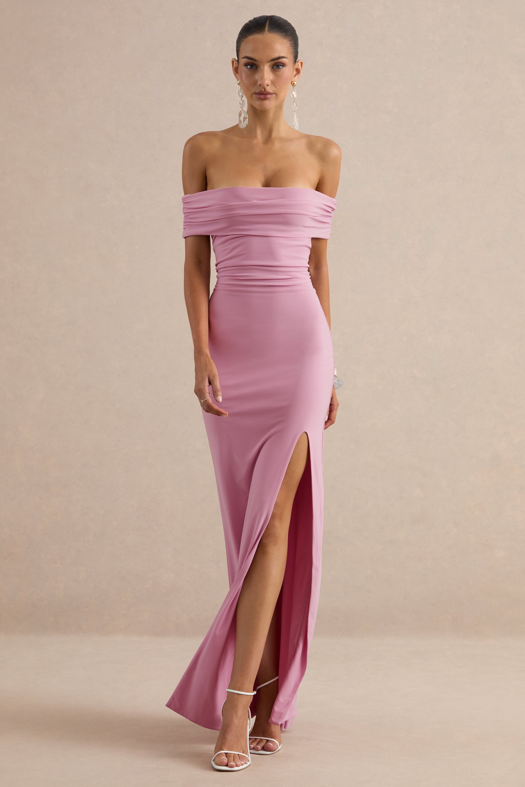 ECM_HR_CL138532084 - Emari | Pink Bardot-Neck Maxi Dress With Front-High Split 1.jpg