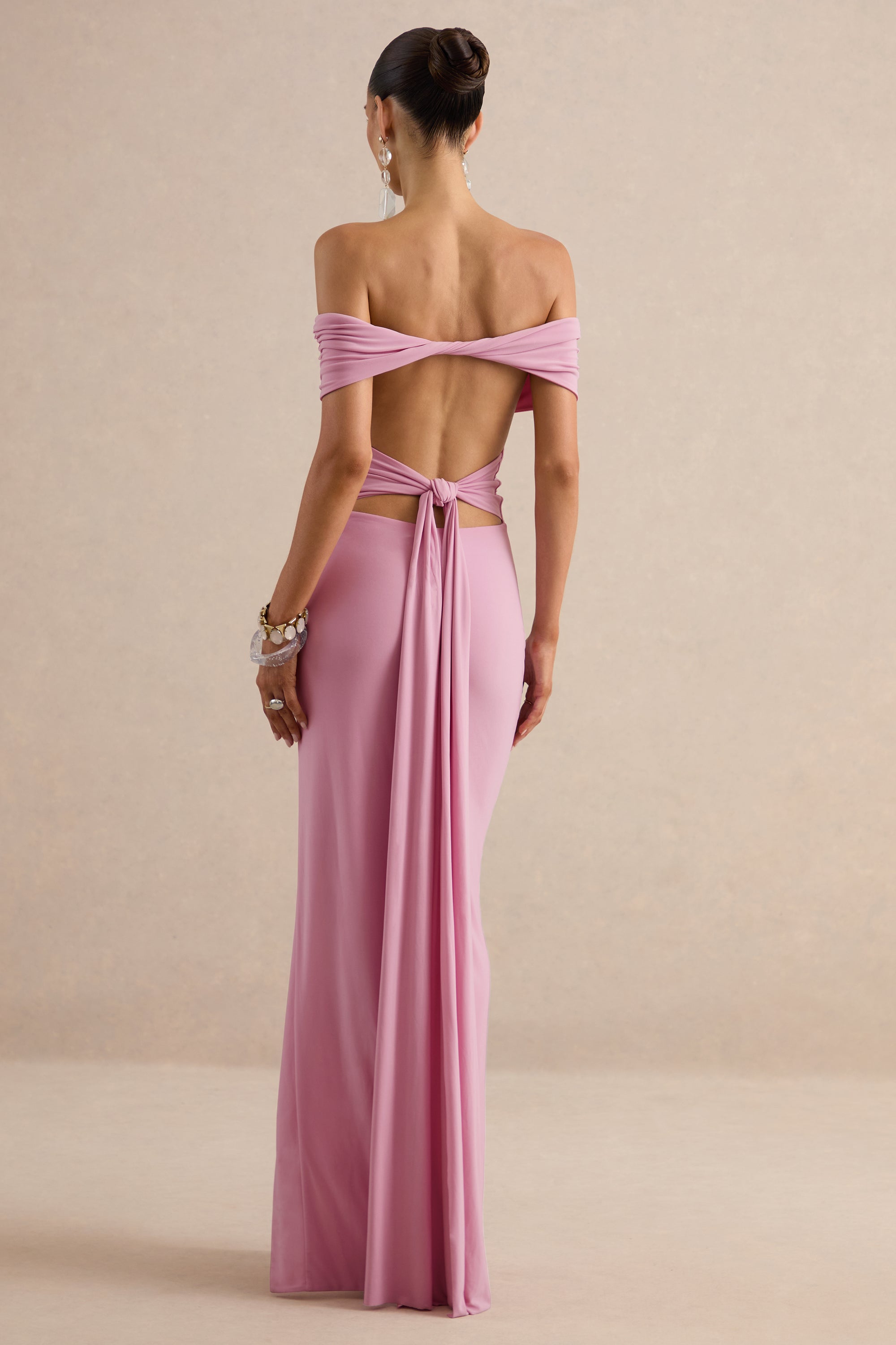 ECM_HR_CL138532084 - Emari | Pink Bardot-Neck Maxi Dress With Front-High Split 5.jpg