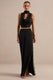 CL138623001 - Perline _ Black Satin Maxi Skirt With Lace Detailing And Split1.jpg