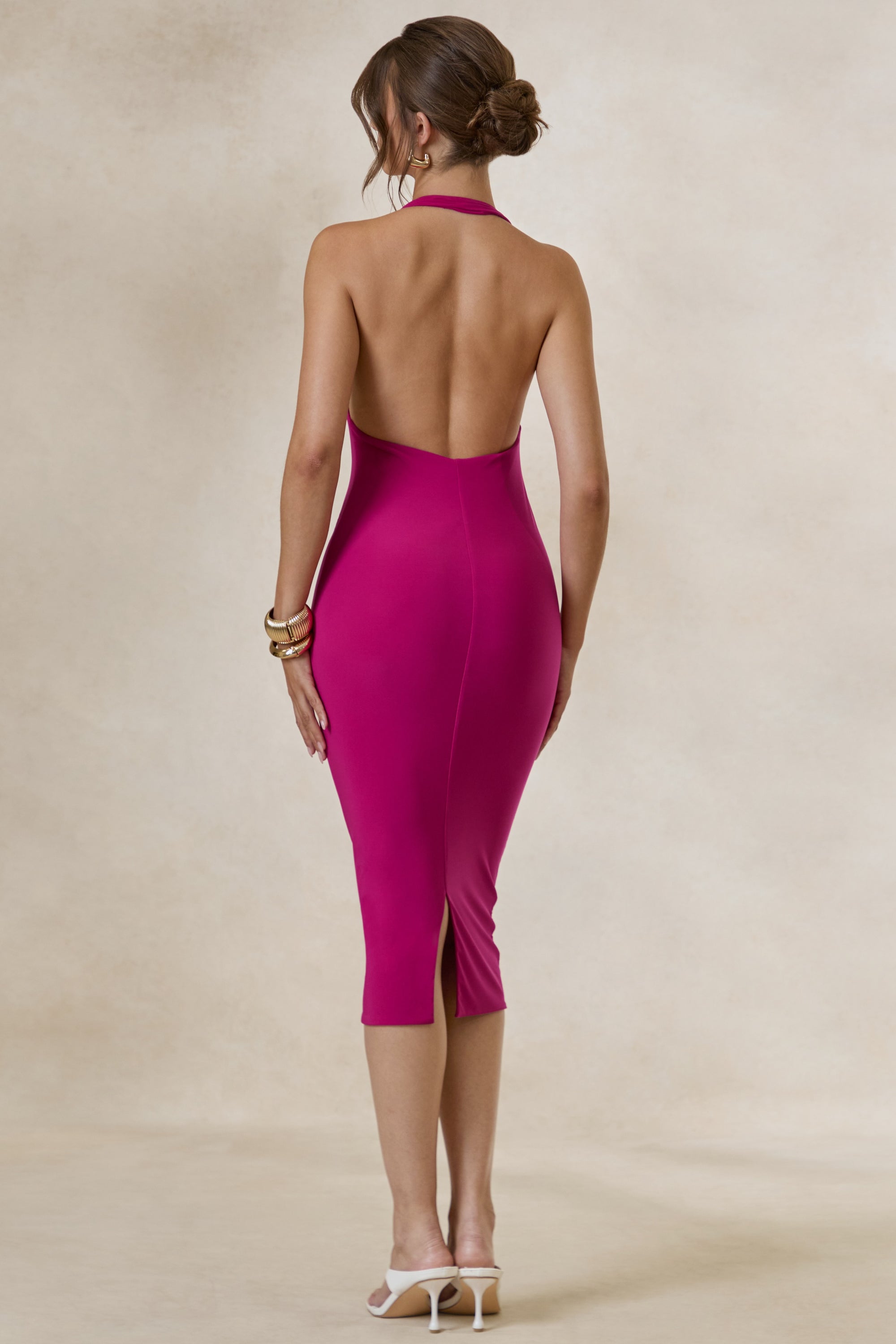 ECM_HR_CL138644080 - Vela _ Hot Pink Asymmetric-Neck Midi Dress 5.jpg
