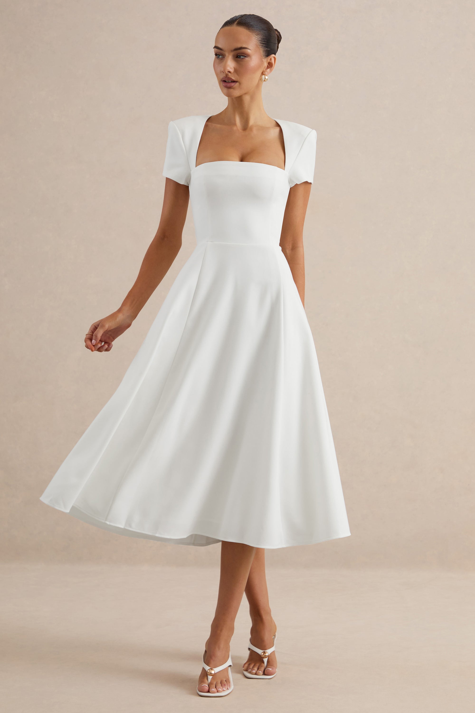 ECM_HR_CL138649110 - Donia | White Square-Neck Midi Skater Dress 0.jpg