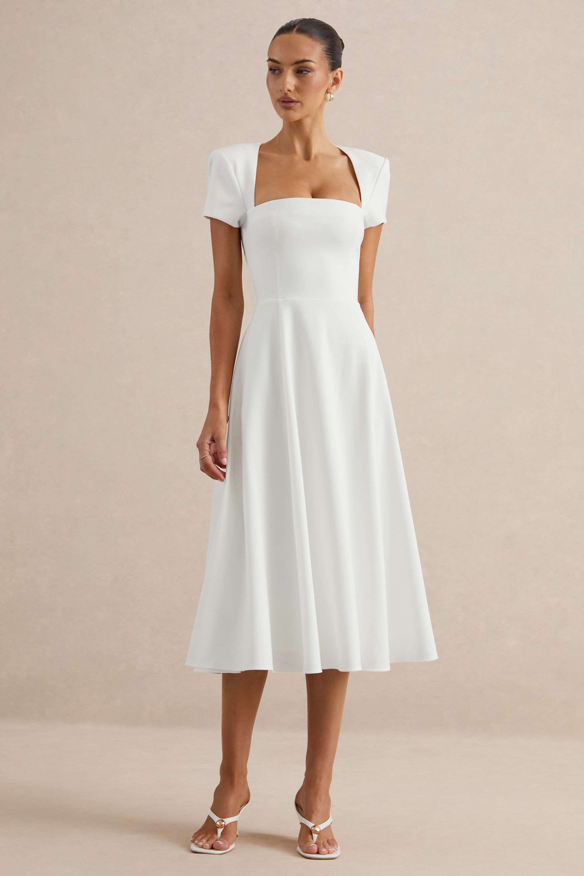 ECM_HR_CL138649110 - Donia | White Square-Neck Midi Skater Dress 3.jpg