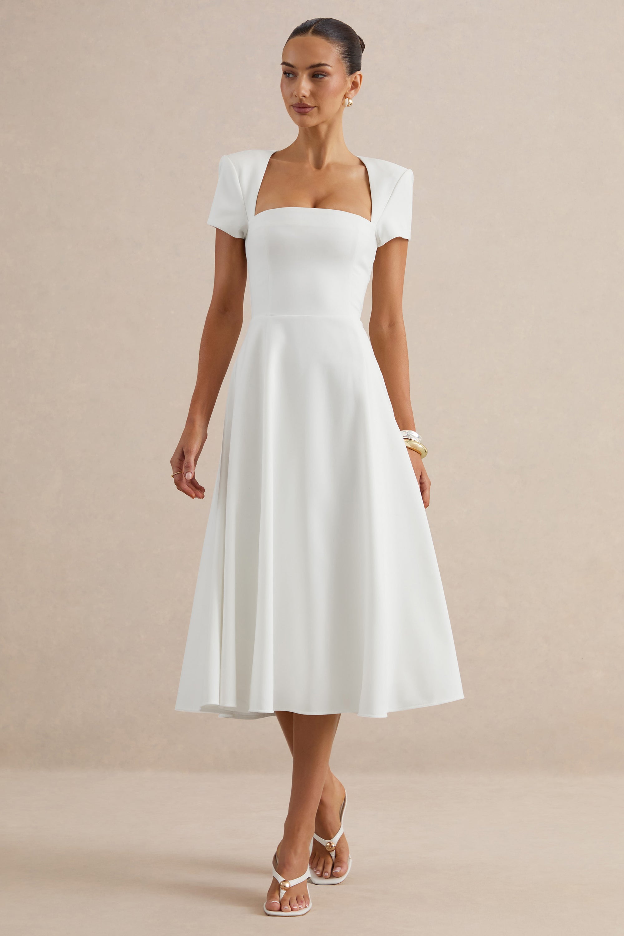 ECM_HR_CL138649110 - Donia | White Square-Neck Midi Skater Dress 4.jpg