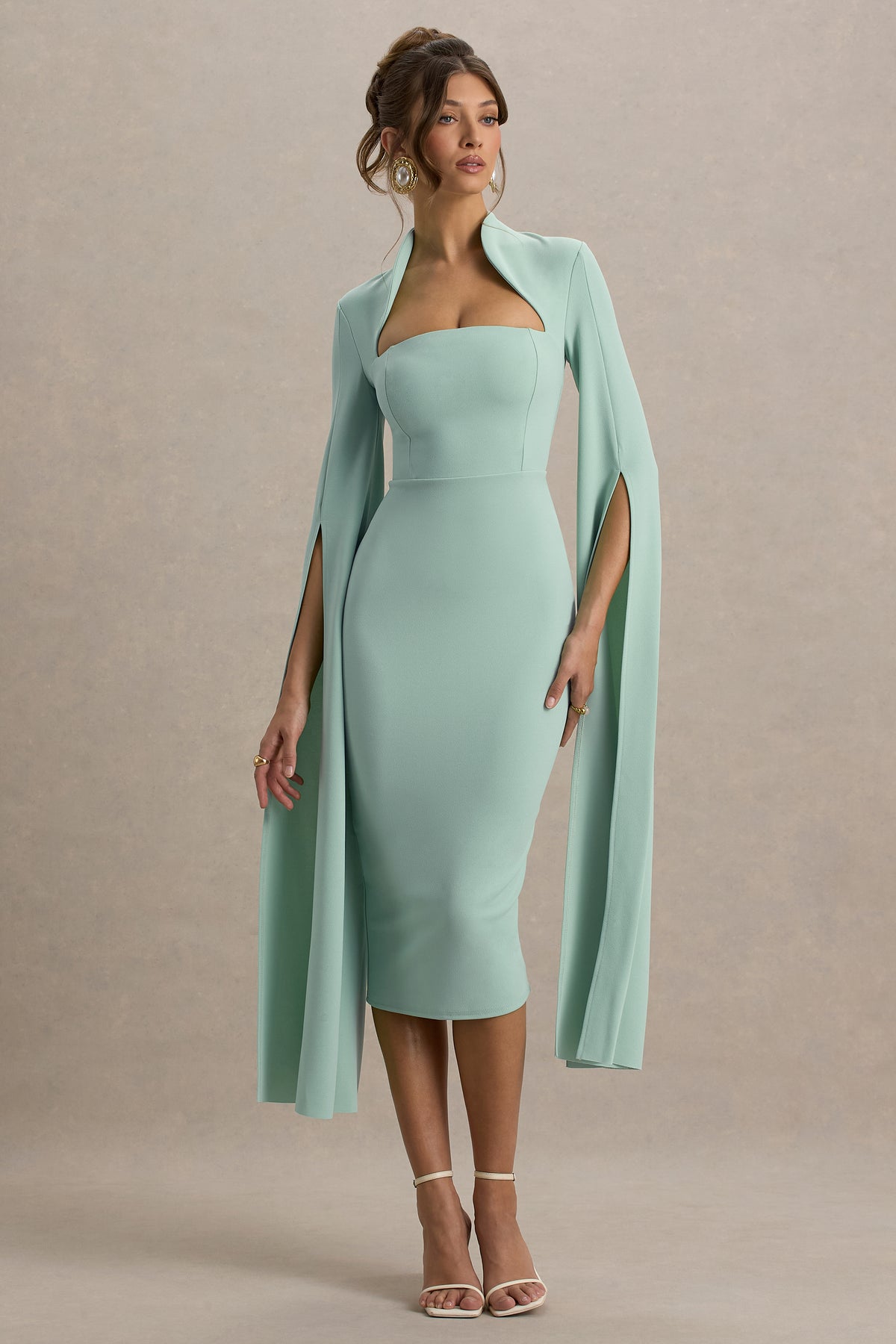 HR_CL135274351 - Linden Light Green Bodycon Cape-Sleeve Midi Dress5.jpg