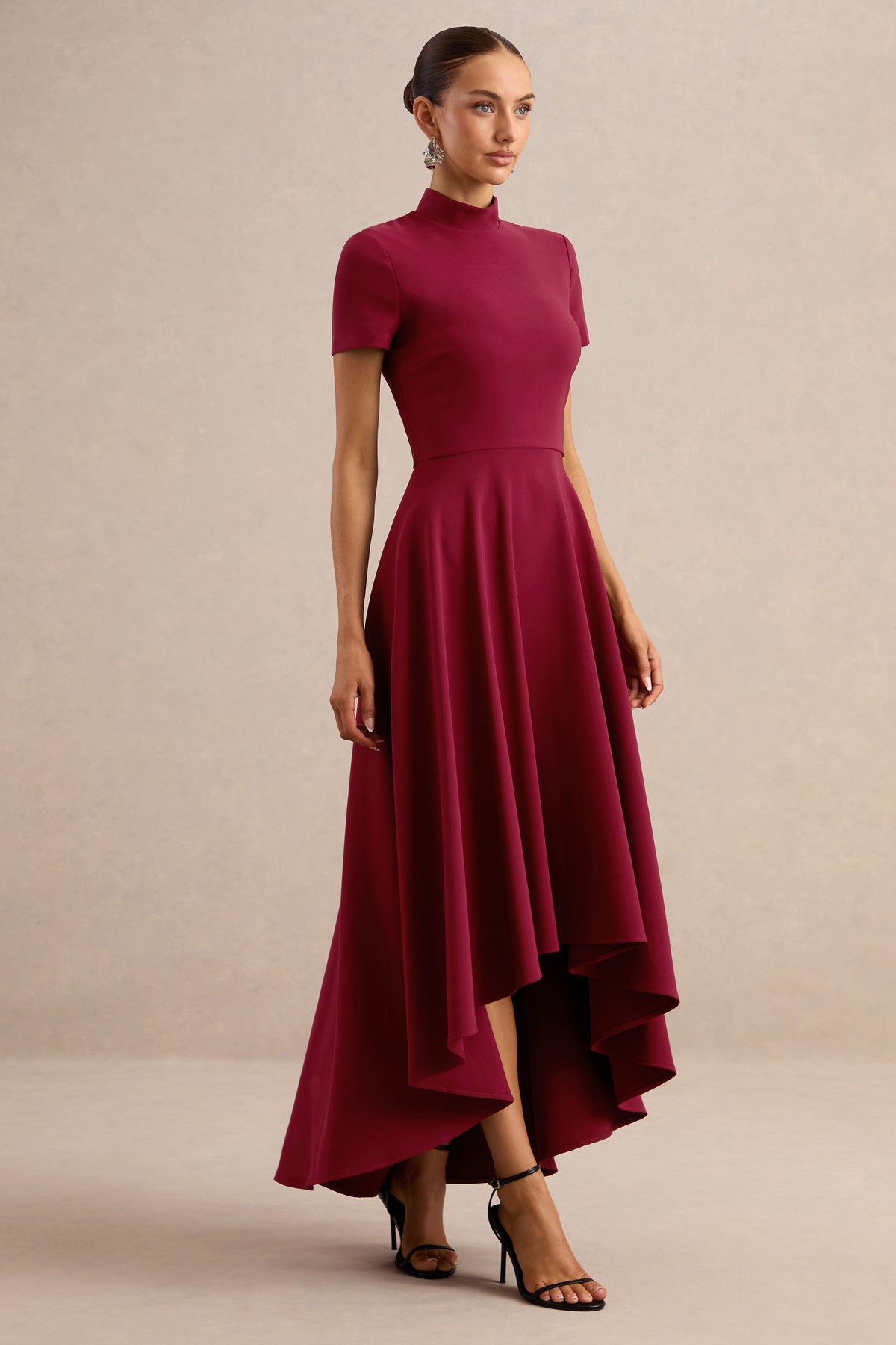 ECM_HR_CL138718101 - Bellona | Burgundy High-Neck High-Low Midi Dress 2.jpg
