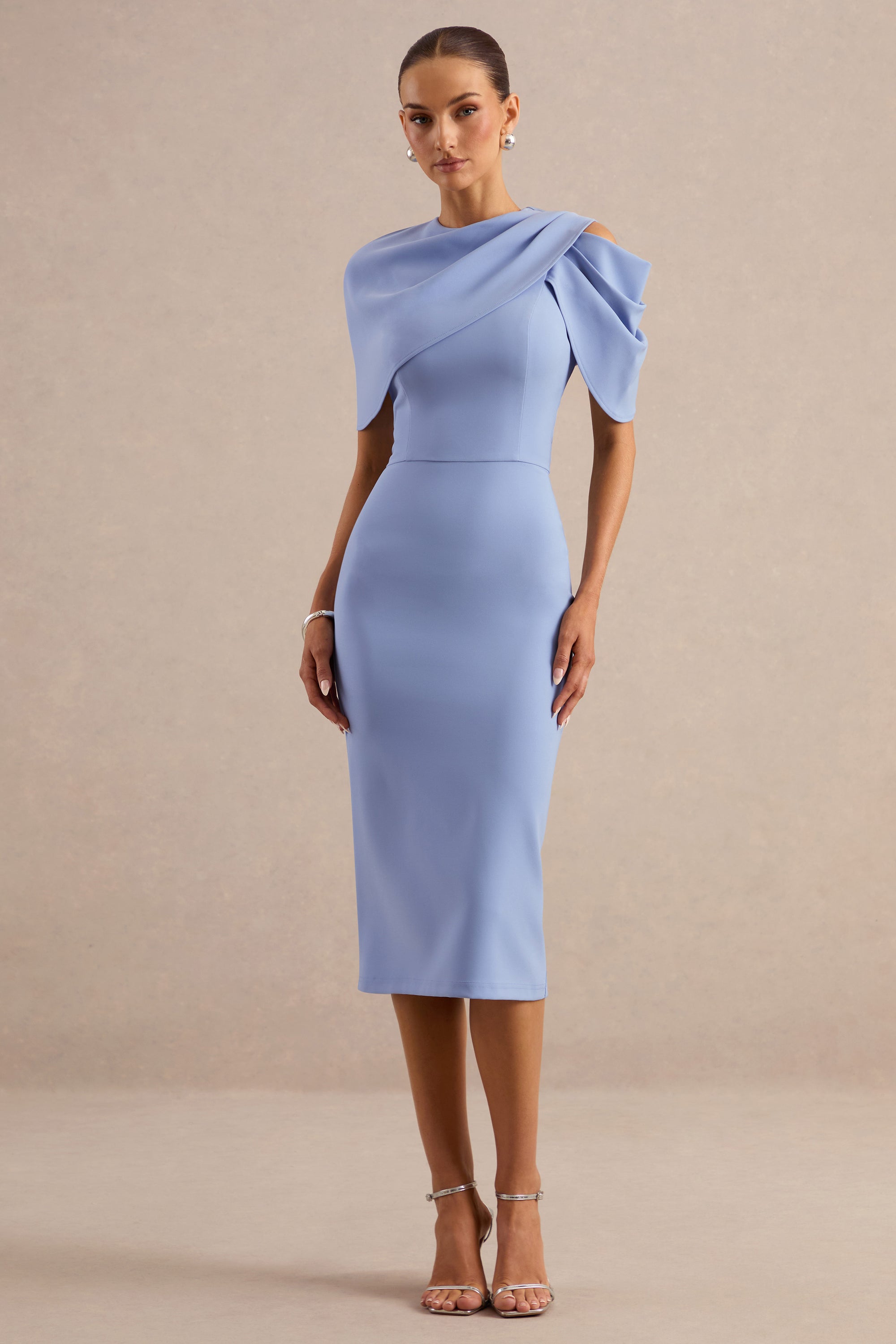 ECM_HR_CL138728013 - Dorothea _ Blue Draped Midi Dress With Cape1.jpg