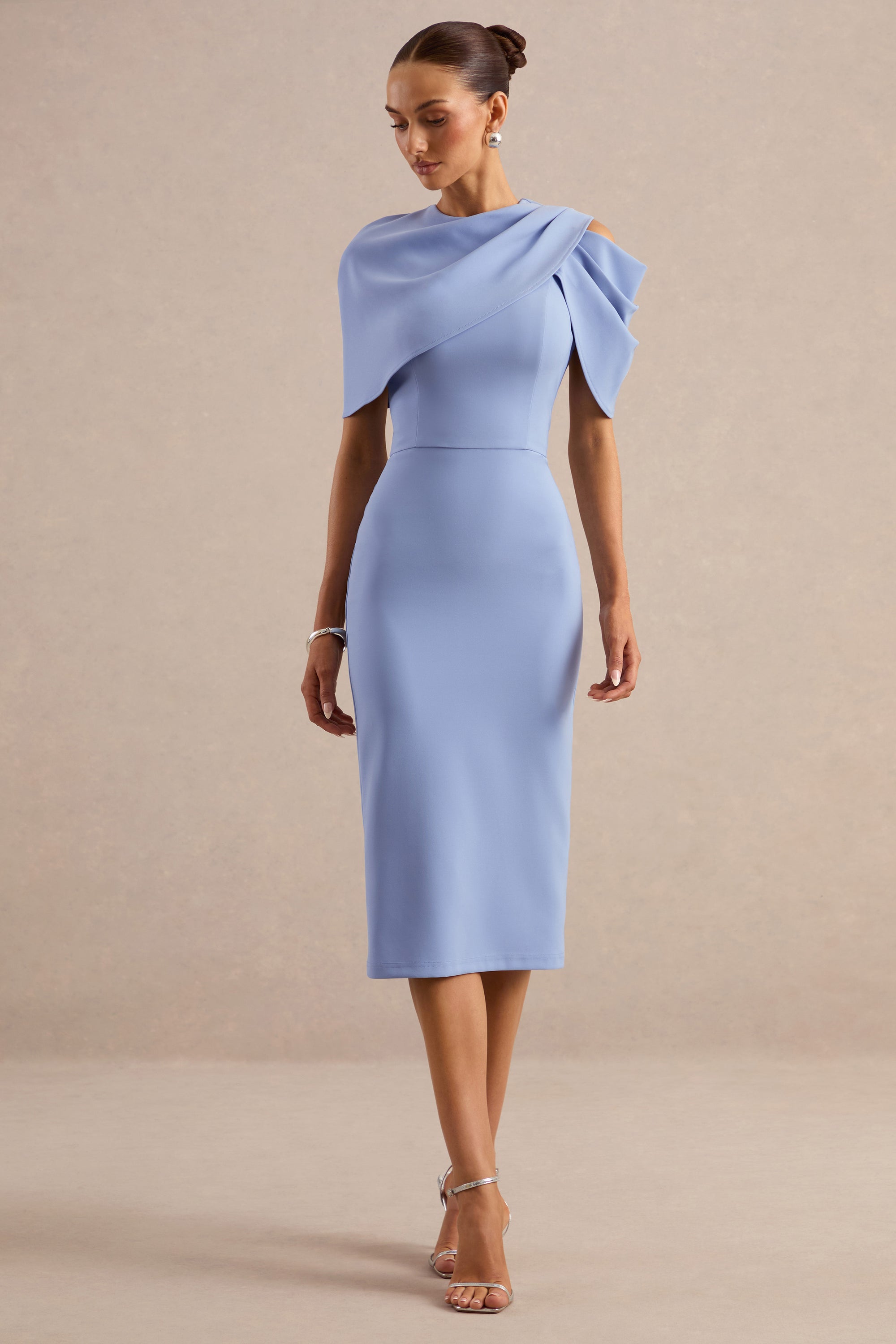 ECM_HR_CL138728013 - Dorothea _ Blue Draped Midi Dress With Cape2.jpg