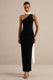 ECM_HR_CL138766002 - Lirienne _ Black & White Asymmetric-Neck Maxi Dress With Scarf Detail 2.jpg