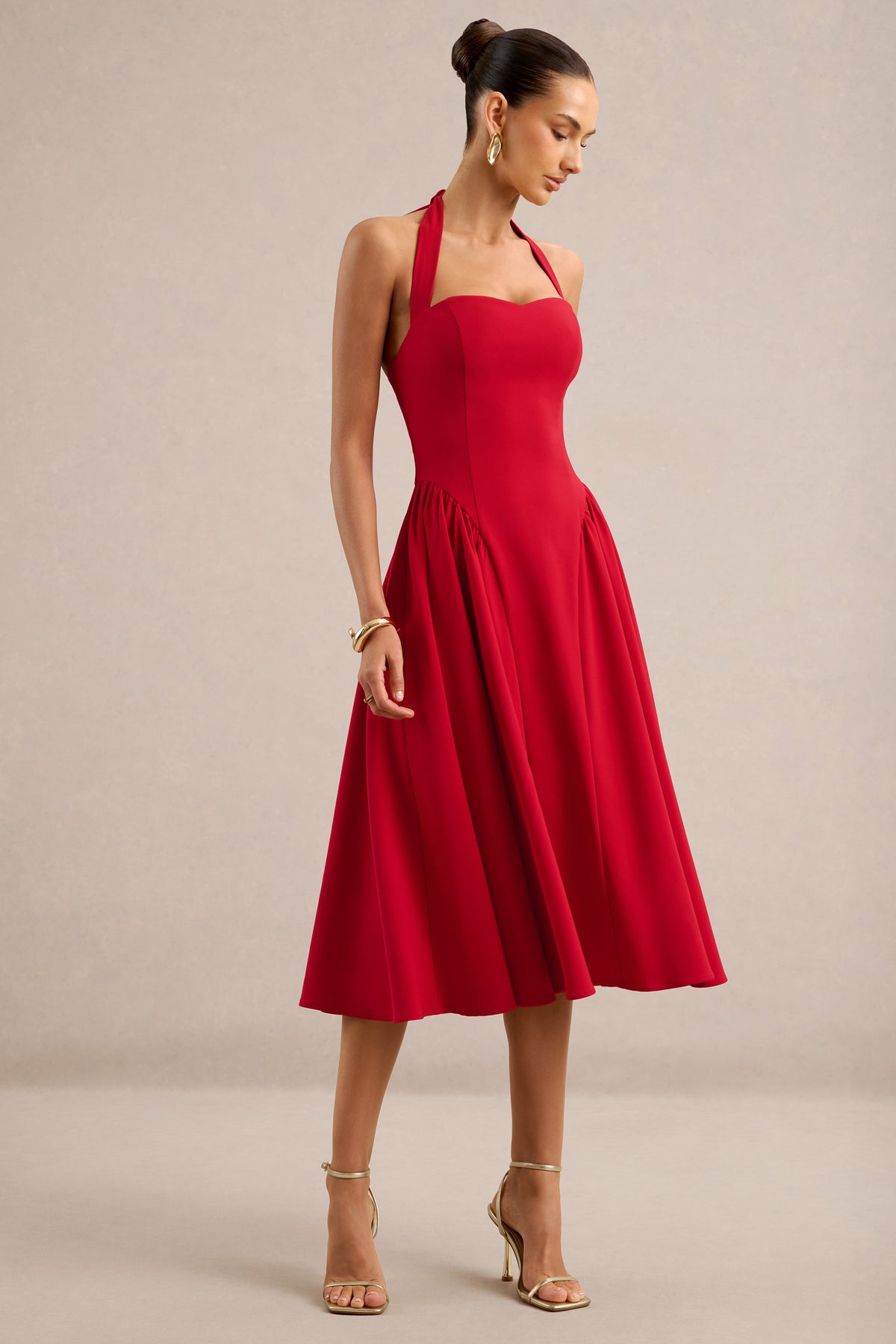 ECM_HR_CL138785100 - Meriellea _ Red Sweetheart-Neck Midi Dress1.jpg