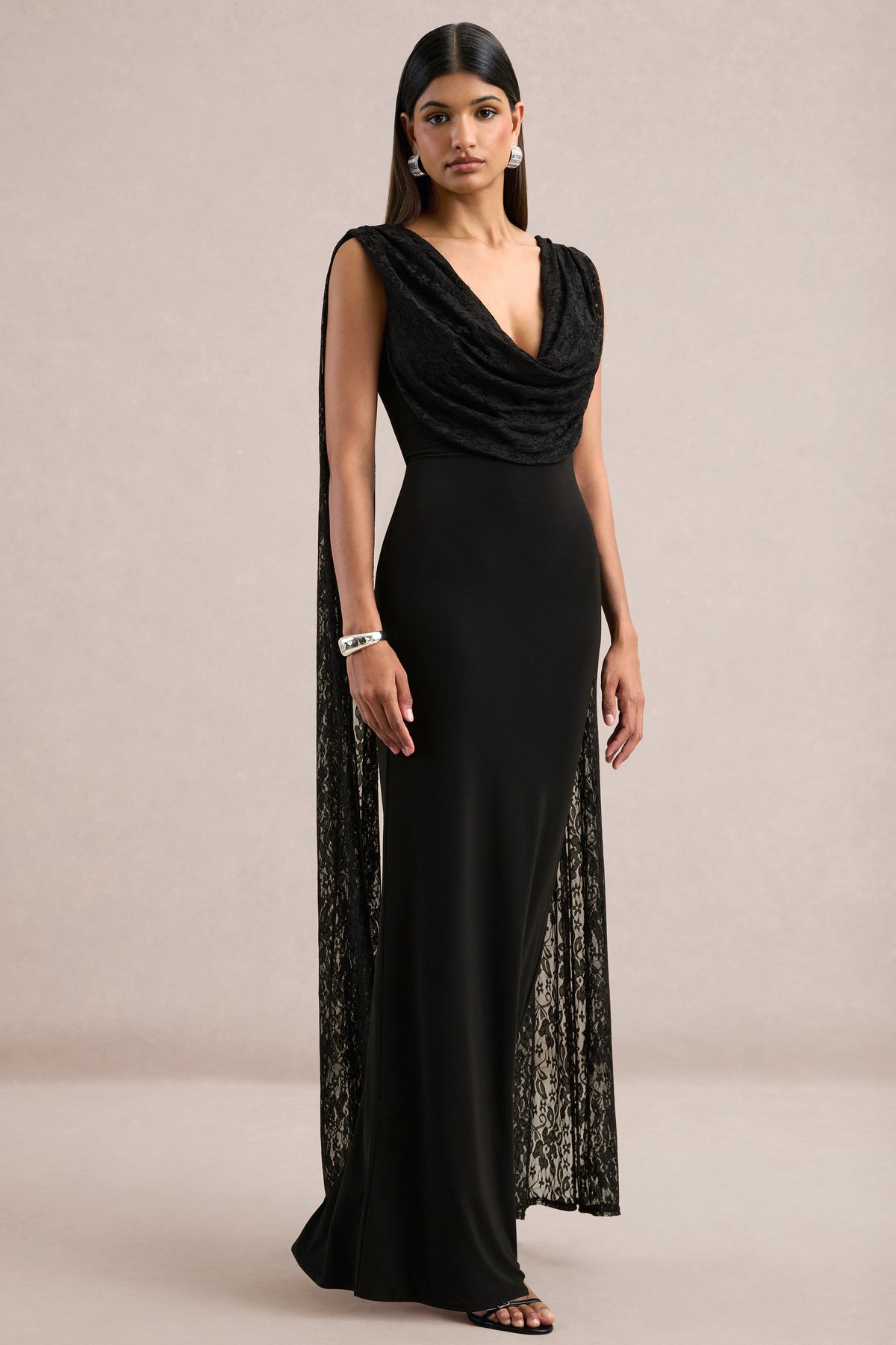 ECM_HR_CL138811001 - Eliette _ Black Lace V-Neck Maxi Dress With Cape Sleeves2.jpg