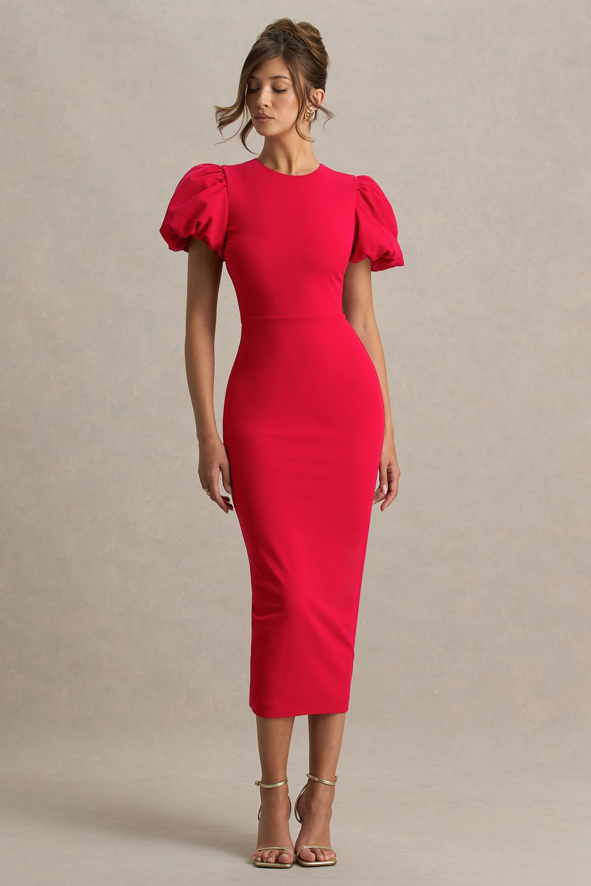 HR_CL139045100 - Dakota Red Puff-Sleeve Midi Dress 04.jpg