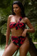 Bowline | Multi wzorzysta góra od bikini wiązana na jedno ramię