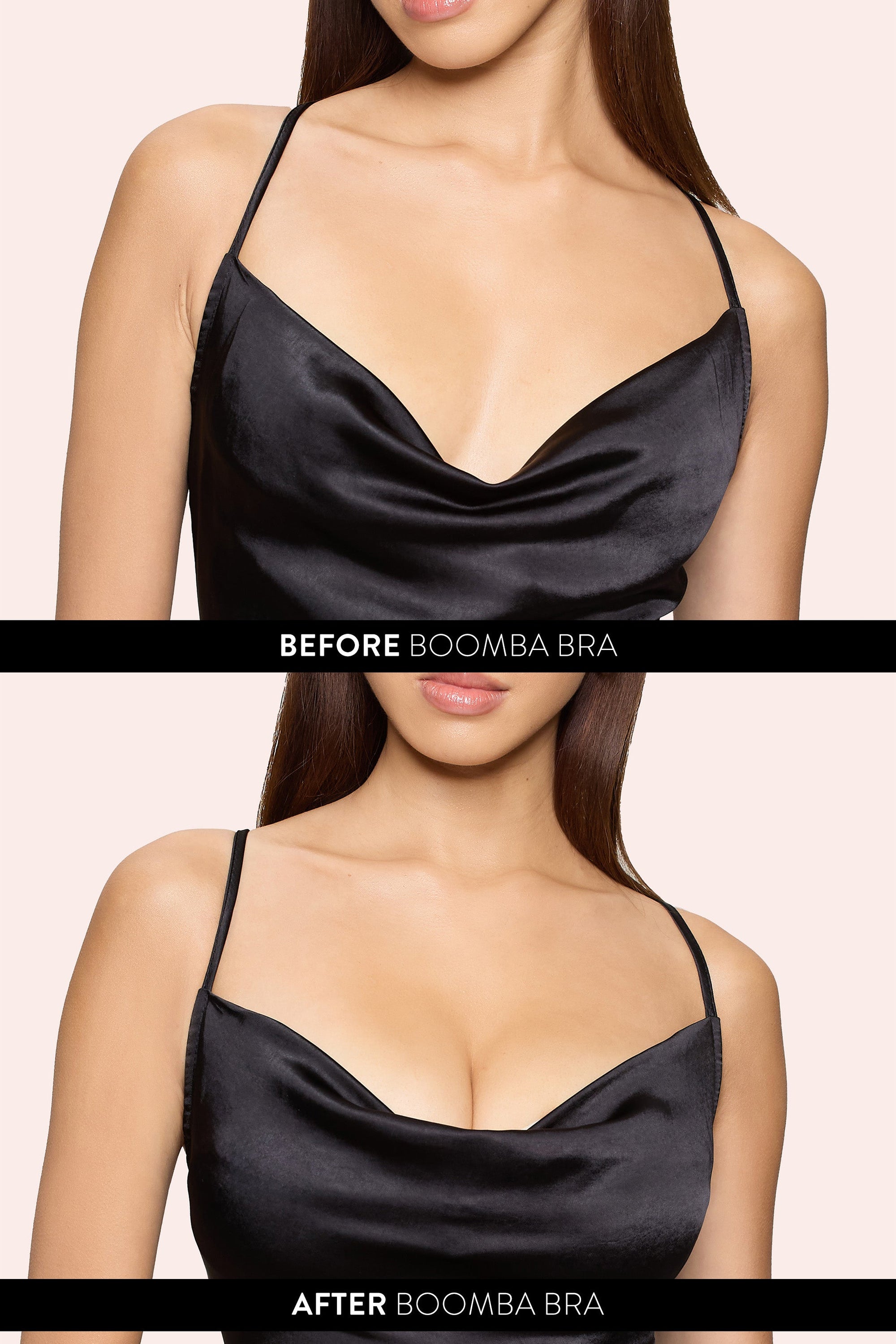 Magic Sticky Bra | Boomba Piaskowy przylepny biustonosz z wkładkami