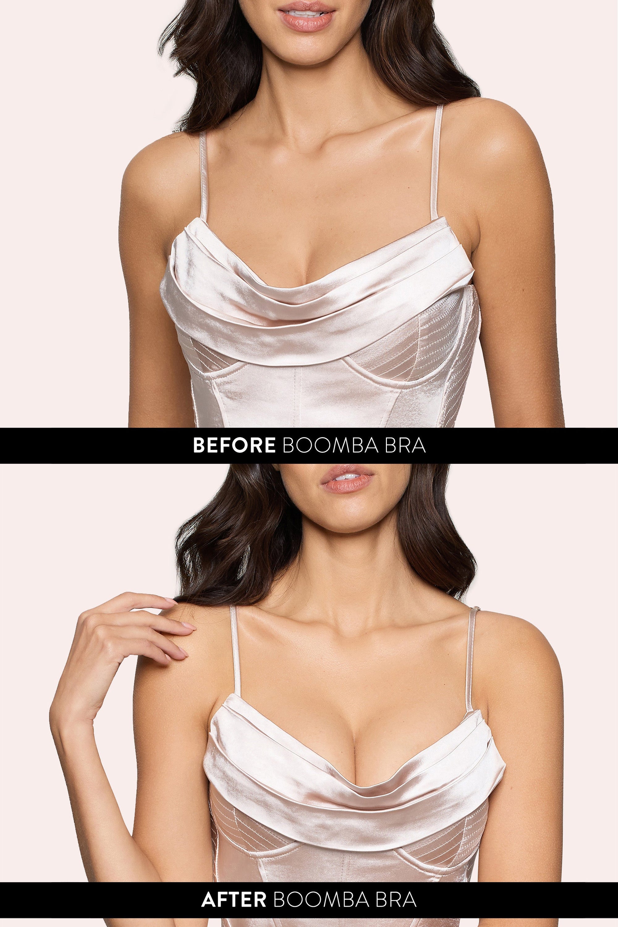 Magic Sticky Bra | Boomba beżowy samoprzylepny biustonosz